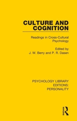 Culture and Cognition by J. W. Berry