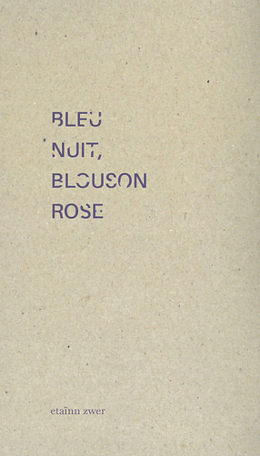 Bleu nuit, blouson rose by etaïnn zwer