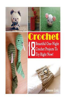 Crochet: 18 Beautiful One-Night Crochet Projects To Try Right Now!: (Crochet Accessories, Crochet Patterns, Crochet Books, Easy by Julianne Link