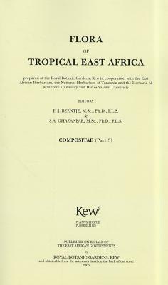 Flora of Tropical East Africa: Compositae (Part 3) by Henk Beentje