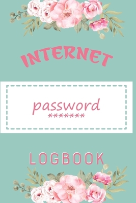 Internet Password Logbook-Password Book Log Book Alphabetical-Pocket Size Flower Cover Black Frame 6" x 9" by Mehedi Hasan, Tanjim Publications