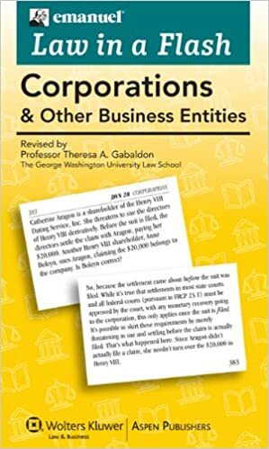 Emanuel Law in a Flash for Corporations and Other Business Entities by Steven L. Emanuel