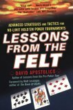 Lessons from the Felt: Advanced Strategies and Tactics for No-Limit Hold'em Tournaments by Matt Lessinger, Lyle Stuart, David Apostolico