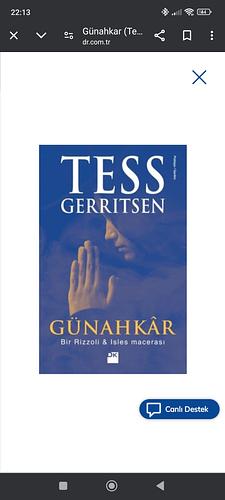 Günahkâr  by Tess Gerritsen