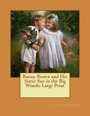 Bunny Brown and His Sister Sue in the Big Woods: Large Print by Laura Lee Hope