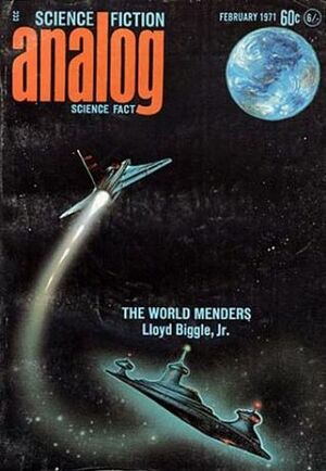 Analog Science Fiction and Fact, February 1971 by Lloyd Biggle Jr., Jack Wodhams, Christopher Anvil, R.S. Richardson, Joseph Green, John W. Campbell Jr., Howard L. Myers