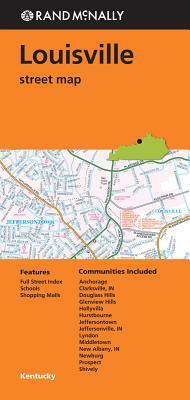 Folded Map Louisville KY Street by Rand McNally