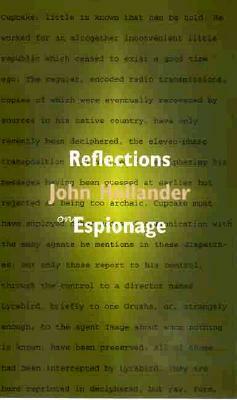 Reflections on Espionage: The Question of Cupcake by John Hollander