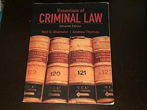 Essentials of Criminal Law by Andrew Thomas, Neil E. Chamelin, Neil C. Chamelin
