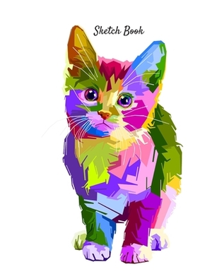 Sketch Book: Colorful Kitten Themed Personalized Artist Sketchbook For Drawing and Creative Doodling by Adidas Wilson