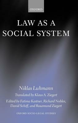Law as a Social System by Niklas Luhmann