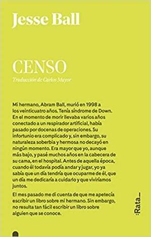 Censo by Jesse Ball
