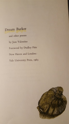 Dream Barker and Other Poems by Jean Valentine