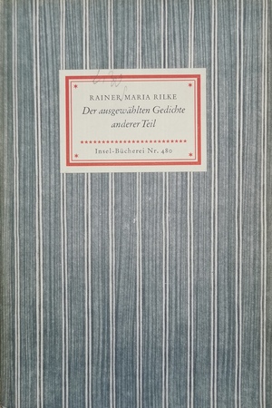 Der ausgewählten Gedichte anderer Teil  by Rainer Maria Rilke