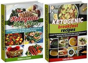 Ketogenic Recipes Box Set: 40 Low-Carb Breakfast Recipes To Reduce Your Weight plus Ketogenic Diet Plan to Improve the Ratio of HDL/LDL Cholesterol and ... Recipes books, Ketogenic Diet Books) by Rebecca Shaw, Carlos Hill
