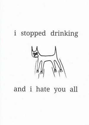 i stopped drinking and i hate you all by Laura