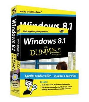 Windows 8.1 For Dummies Book + DVD Bundle by Andy Rathbone