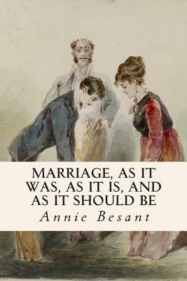 Marriage, As It Was, As It Is, And As It Should Be by Annie Besant