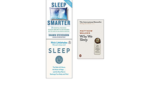 Sleep Smarter, Sleep, Why We Sleep 3 Books Collection Set by Shawn Stevenson, Nick Littlehales, Matthew Walker