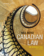 Canadian Law: An Introduction by Neil Boyd