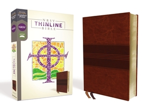 Nrsv, Thinline Bible, Leathersoft, Brown, Comfort Print by The Zondervan Corporation