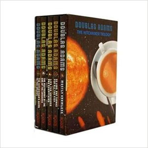 Hitchhiker's Guide to the Galaxy Trilogy Collection 5 Books Set  by Douglas Adams