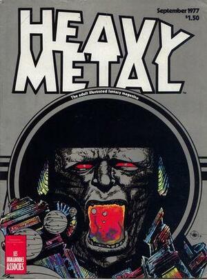 Heavy Metal, September 1977 by Patrick Lesueur, Sérgio Macedo, Valerie Marchant, E.E. Davis, Chantal Montellier, Julie Simmons-Lynch, Sean Kelly, Philippe Picaret, Nicole Claveloux, Roger Zelazny, Cortman, Philippe Druillet, Richard Corben, Jean-Michel Nicollet, Edith Zha, Jacques Tardi, Mœbius