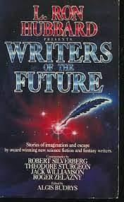 L. Ron Hubbard Presents Writers of the Future 1 by A.J. Mayhew, Dean Wesley Smith, L. Ron Hubbard, Jor Jennings, Jack WIliamson, Karen Joy Fowler, Michael D. Miller, Dennis Pimple, Theodore Sturgeon, Mary Frances, Algis Budrys, Michael Green, Victor L. Rosemund, L.E. Carroll, Norma Hutman, David Zindell, Nina Kiriki Hoffman, Robert Silverberg, Leonard Carpenter, Roger Zelazny, Randall Crump