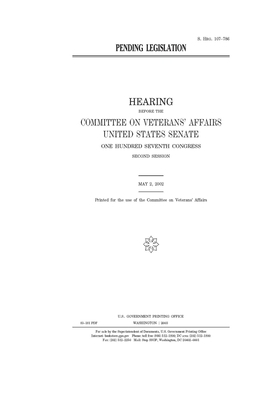 Pending legislation by United States Congress, United States Senate, Committee On Veterans (senate)