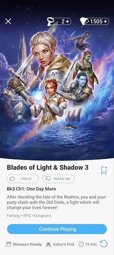 Blades of Light & Shadow by Choices