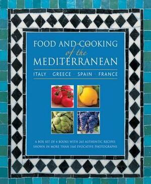 Food and Cooking of the Mediterranean: Italy, Greece, Spain & France: A Box Set of 4 96-Page Books with 265 Authentic Recipes Shown in More Than 1160 by Jan Cutler, Carole Clements, Pepita Aris