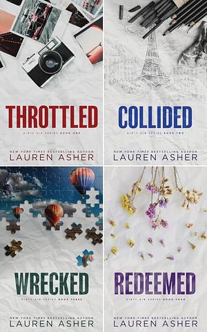 Dirty Air Series 4 Books Set (Standard Edition) - Throttled, Collided, Redeemed, Wrecked by Lauren Asher