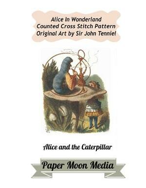 Alice in Wonderland Counted Cross Stitch: Alice and the Caterpillar by Paper Moon Cross Stitch