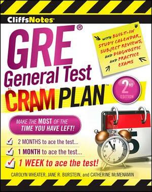 Cliffsnotes GRE General Test Cram Plan 2nd Edition by Jane R. Burstein, Carolyn C. Wheater, Catherine McMenamin