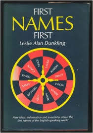 First Names First by Leslie Dunkling