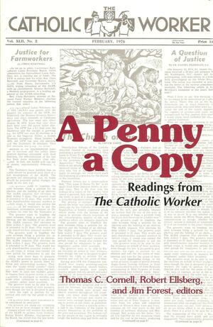 A Penny a Copy: Readings from the Catholic Worker by Thomas C. Cornell, Robert Ellsberg