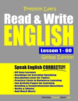 Preston Lee's Read & Write English Lesson 1 - 60 Global Edition by Kevin Lee, Matthew Preston