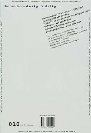 Jan Van Toorn: Design's Delight by Jan van Toorn