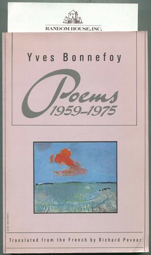 Poems 1959-1975 by Yves Bonnefoy