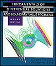 Fundamentals Of Differential Equations And Boundary Value Problems by Arthur David Snider