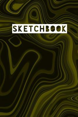 Sketchbook: Abstract Liquid Marble Mirror Yellow Design by Frasier Cheng-Binns