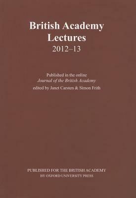 British Academy Lectures by Janet Carsten, Simon Frith