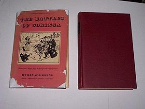 The Battles of Coxinga: Chikamatsu's Puppet Play, Its Background and Importance by Donald Keene