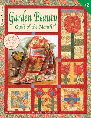 Garden Beauty: Quilt of the Month: Use a 'Jelly Roll' or 2 1/2 Strips by Suzanne McNeill