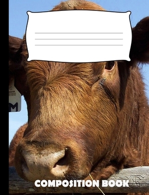 Composition Book: Angus Cow Composition Wide Ruled by Pinnacle Novelty Publishing