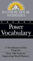 Random House Webster's Pocket Power Vocabulary by Robert J Masters, Inc Staff Random House, Random House, Laurie Rozakis