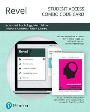 Revel for Abnormal Psychology -- Combo Access Card by Thomas Oltmanns, Robert Emery