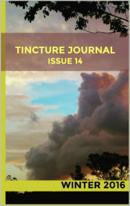 Tincture Journal Issue Fourteen by Jonno Revanche, Kim Waters, Emily O'Grady, Mark Frank, Mark William Jackson, Megan McGrath, Tee Indawongse, Ben Walter, Jodi Cleghorn, B.N. Oakman, Daniel Young, Tom Albert, Stuart Barnes, Joshua Kemp, M.J. Mounsey, Regan Lynch, Dave Drayton, Denis Fitzpatrick, Catherine Vidler, Kali Myers, Laura McPhee-Browne, Nathanael O'Reilly, Deb Wain, Paul Threlfall, Craig Mills, Anna Kerdijk Nicholson, Rosanna Licari