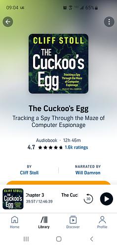 The Cuckoo's Egg: Tracking a Spy Through the Maze of Computer Espionage by Cliff Stoll