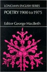 Poetry 1900 to 1975 by George MacBeth